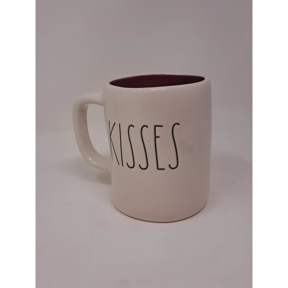 Rae Dunn Mug Artisan Collection Hugs Kissses Coffee Cup Drinkware Gift HQ